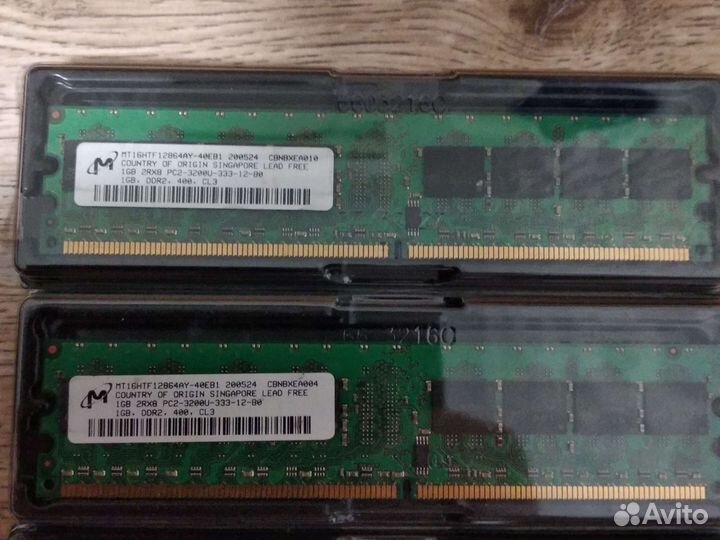 Оперативная память ddr2 2gb-1шт, 1gb-4шт