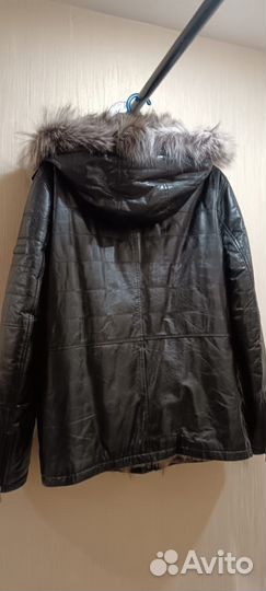 Зимняя куртка кожаная Kraken