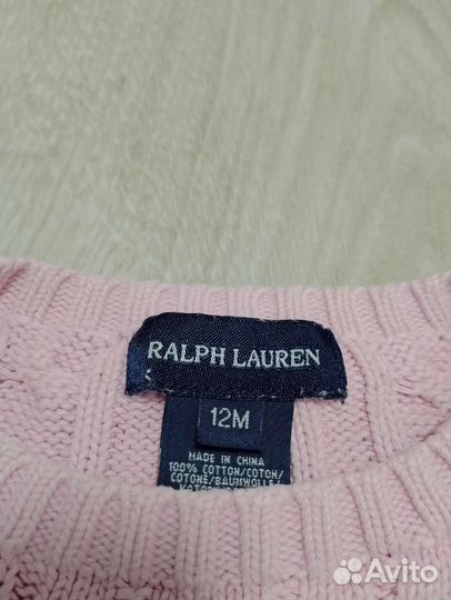 Ralph lauren джемпер 12m на девочку