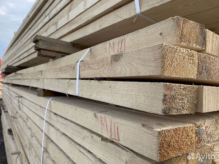 Доска обрезная 25х150