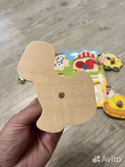 Рамка-вкладыш развивающая игра viga