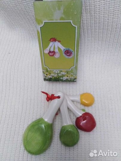 Набор мерных ложек, 4 шт. Фарфор