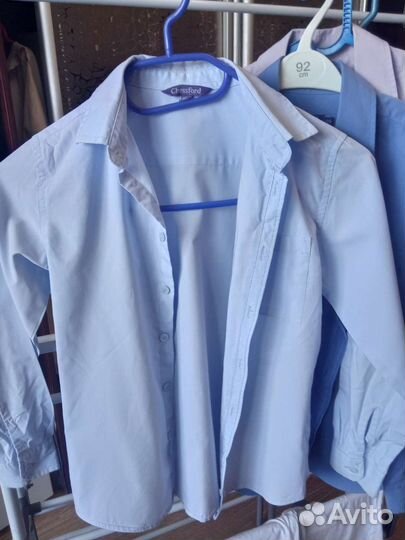 Рубашки Школьная форма на мальчика 128