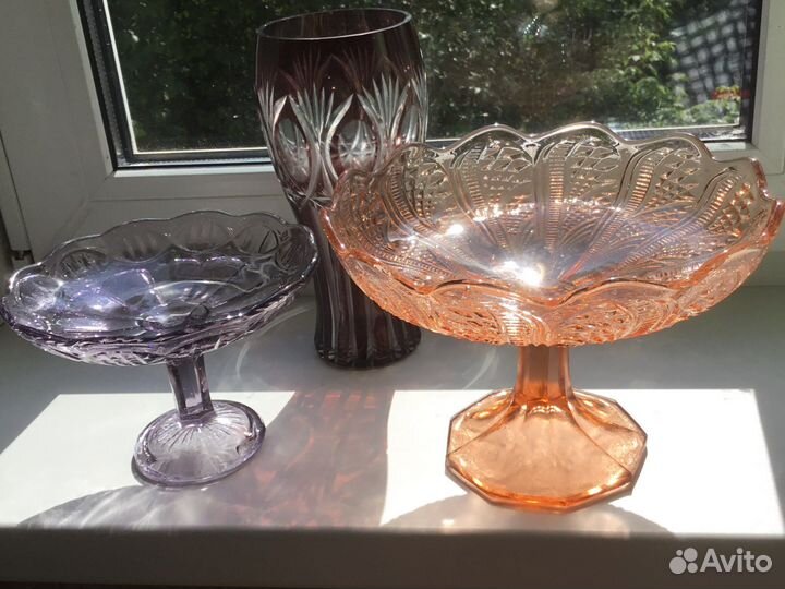 Вазы. Царизм. Стекло. Фарфор