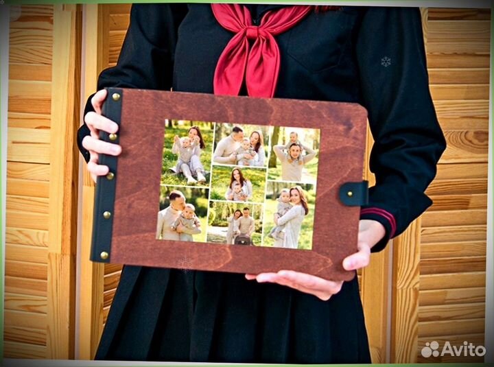 Деревяный фотоальбом