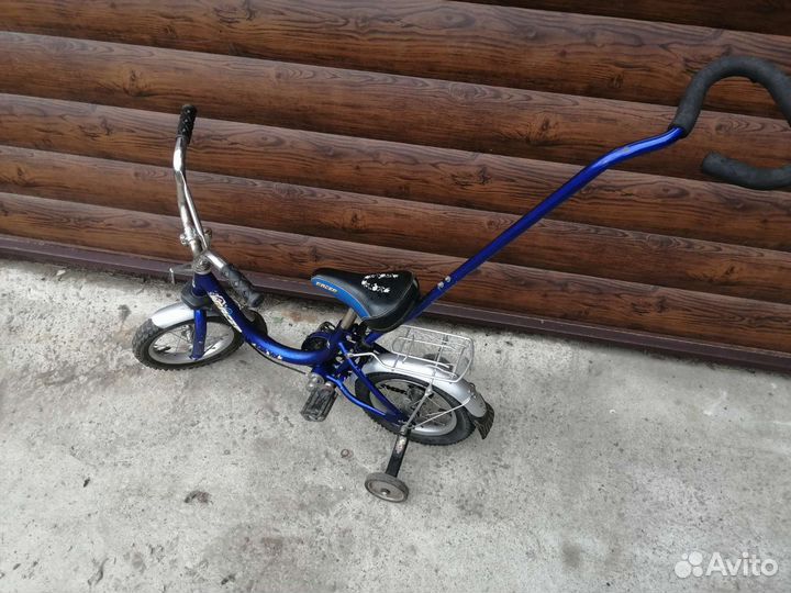 Детский велосипед с ручкой бу