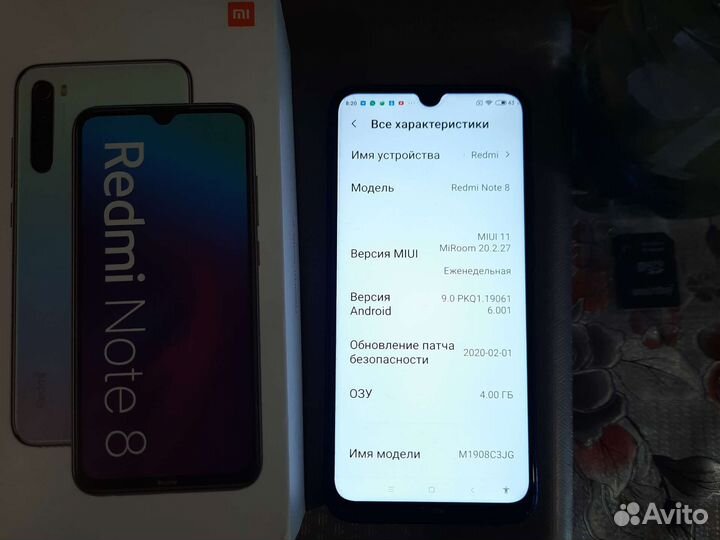 Телефон Xiaomi redmi note 8 2021
