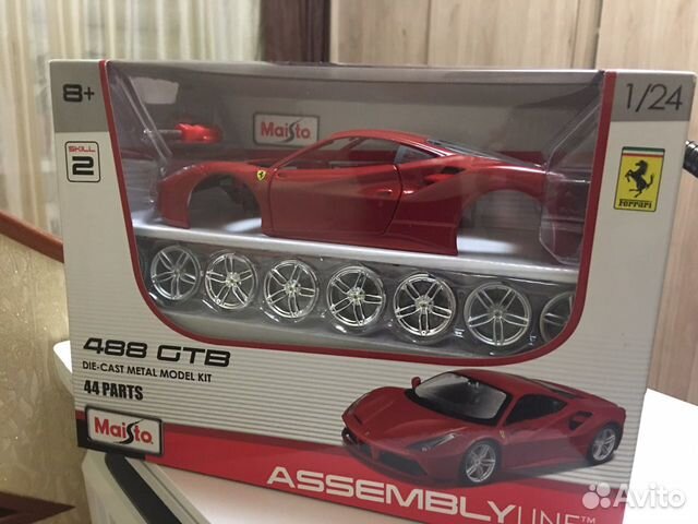 Maisto 1 24 сборная модель Ferrari 488 GTB