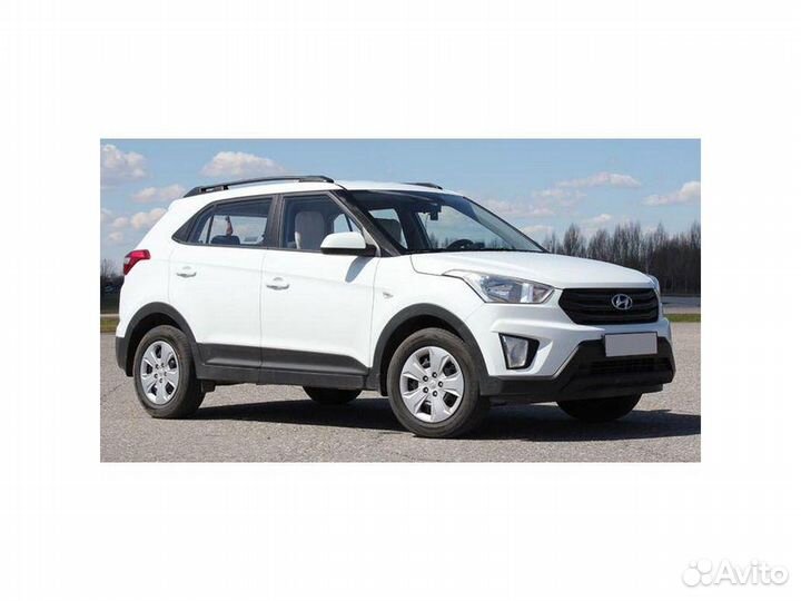 Рейлинги на крышу Hyundai Creta с 2016 апс Серые