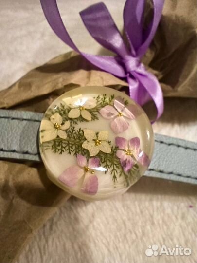 Браслет с гортензией