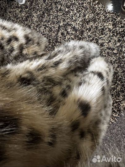 Искусственная шуба леопардовая