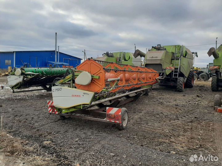 Уборка урожая комбайнами claas