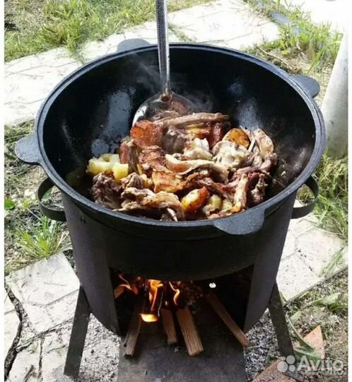 Казан чугунный узбекский