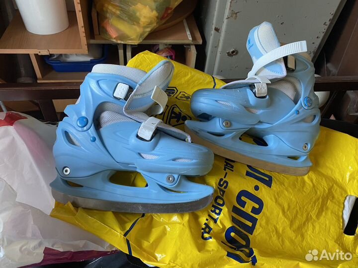 Коньки для девочки размер 34-37