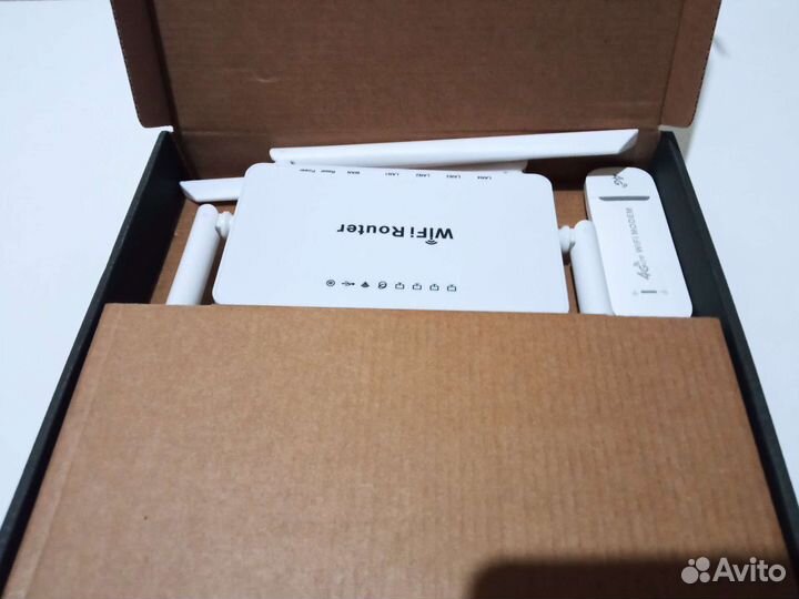 Комплект для 4g интернета,вай-фай роутер+USB модем