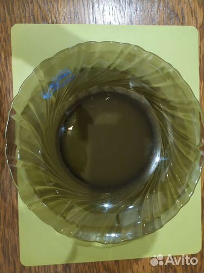 Блюдо+тарелки.Люминак.Франция.Стекло