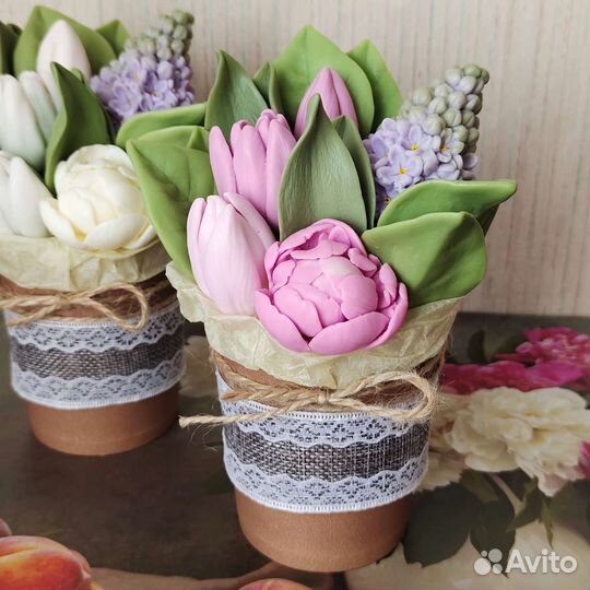 Букет из мыла, мыло ручной работы