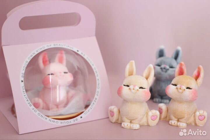 Мыло ручной работы сова и зайка