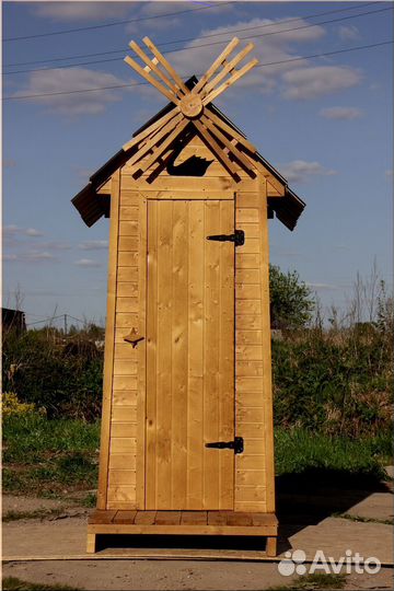 Дачный туалет деревянный DRE445