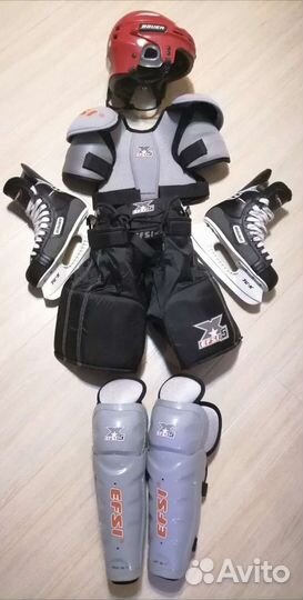 Коньки bauer + Хоккейная экипировка