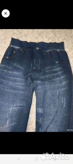 Джинсы + легинсы на флисе 42-44