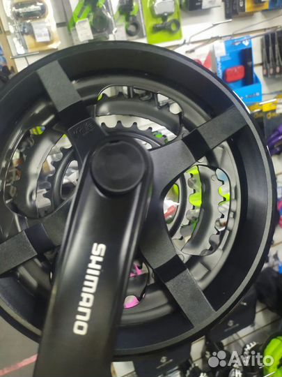 Система шатунов Shimano 6-8 скоростей 48/34/24