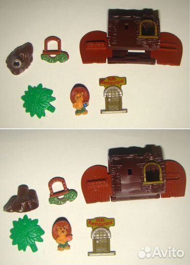 Детали киндер - дерево, ежики в домиках, др