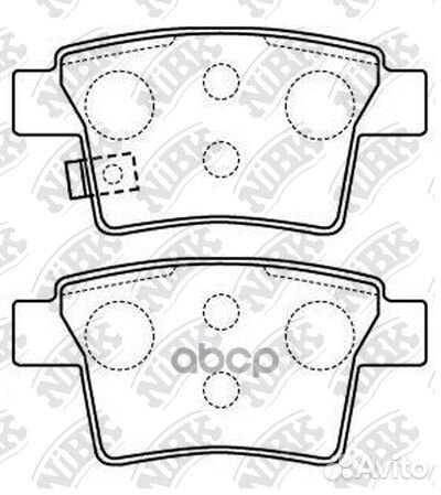 Колодки тормозные PN0501 NiBK