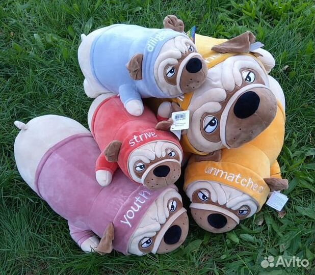 Мягкая игрушка Мопс в одежде