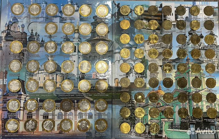 Альбом на 183 монеты Биметалл и гвс