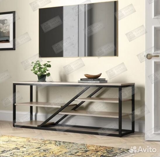 Консоль в стиле лофт «Бранс»