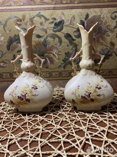 Парные вазы фарфор
