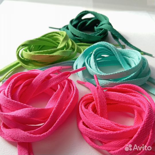 Цветные шнурки 5 пар набор