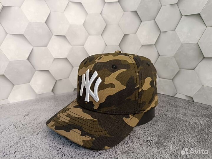 Кепка бейсболка MLB NY army green