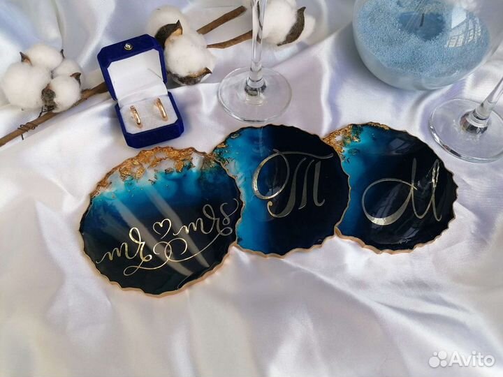 Подстаканники из эпоксидной смолы