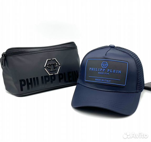 Набор мужской сумка и кепка Philipp Plein