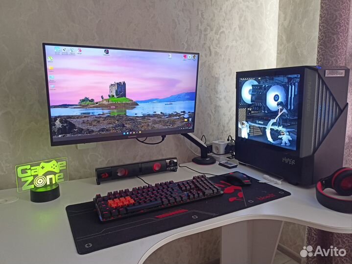 Игровой компьютер в сборе