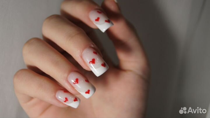 Пудровый маникюр, дип-система, гелевое покрытие