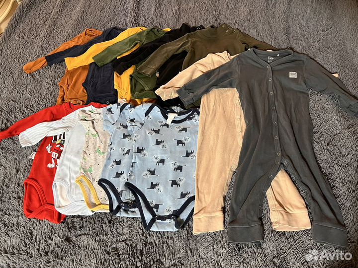 Вещи пакетом на мальчика 74 80 86