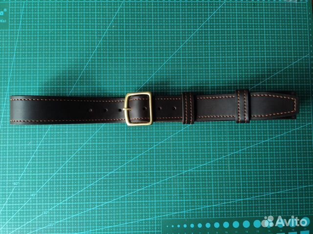 Широкий ремень из буйвола 44 мм