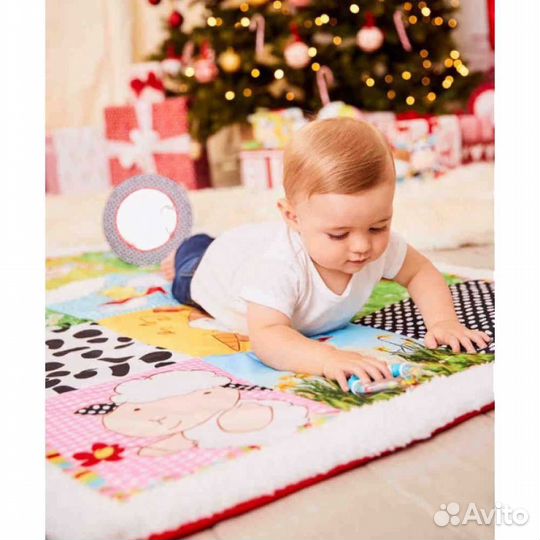 Коврик развивающий «ELC” +игрушка ослик