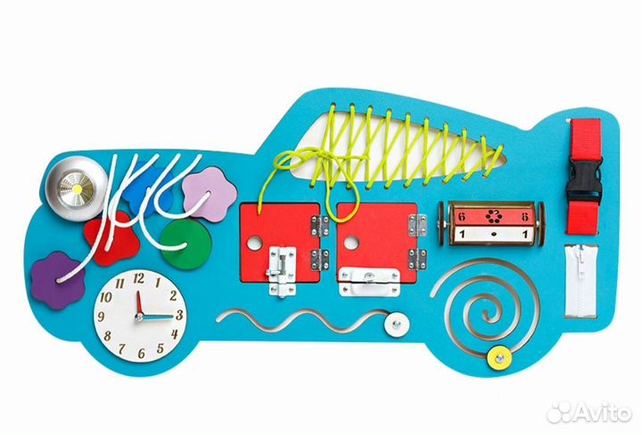 Бизиборд настенный машинка новый