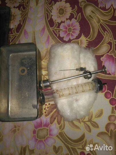 Шприц стеклянный СССР