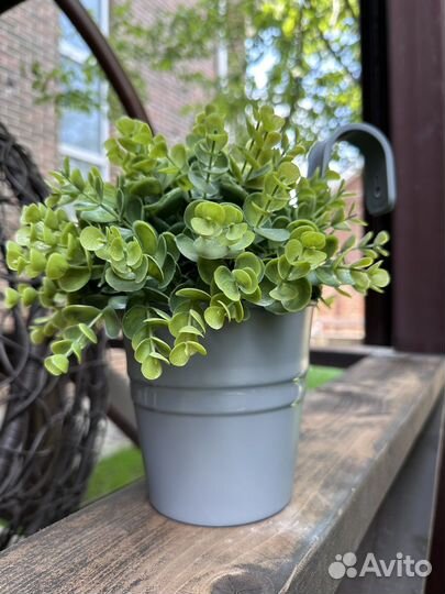 Кашпо настенное подвесное ведро пластик