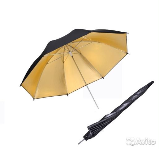Зонт серебро-золото 33