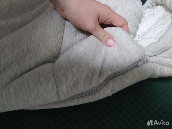 Зимний конверт в коляску на выписку