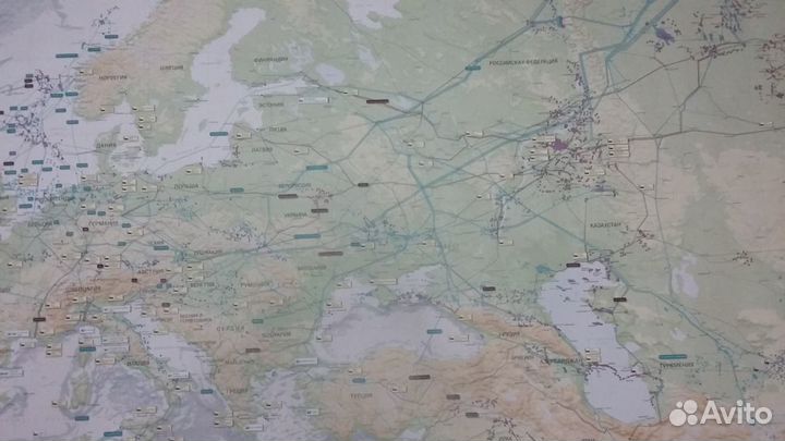 Тубус с картой Газпрома