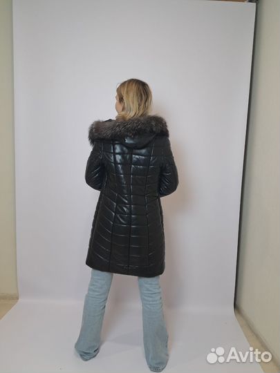 Куртка зимняя экокожа 44-46
