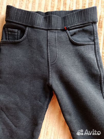 Джинсы утепленные для девочки 122