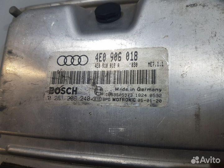 Блок управления двигателем 6.0 W12 Audi a8 ауди а8